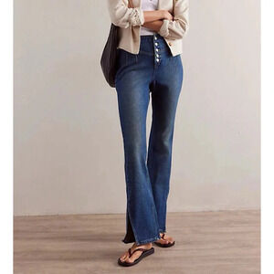 Free People CRVY Nix Corset Flare Jeans 26